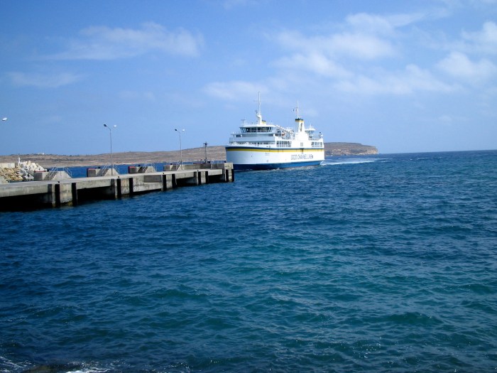 The Gozo Ferry with Gozo in the Background
